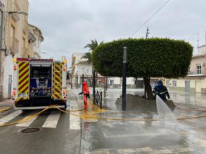 Bomberos del Levante se incorporan a la desinfección en Pulpí por #COVID19