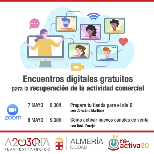 Ayuntamiento y Plan Estratégico Almería 20/30 lanzan dos encuentros digitales gratuitos