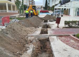 CODEUR renueva el colector de saneamiento de la Avenida Mar y Cielo