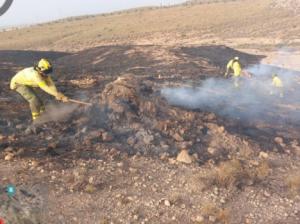 El incendio forestal en El Jabonero de Níjar ya está controlado