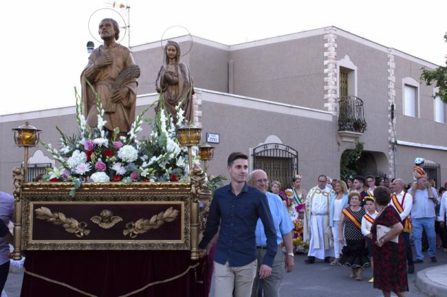 La procesión de San Isidro Labrador pone fin a las fiestas de Campohermoso