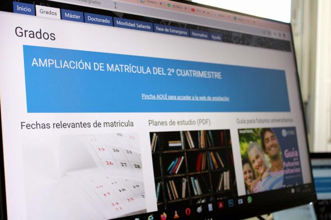 La UAL abre el plazo de ampliación de matrícula para estudiantes de Grado