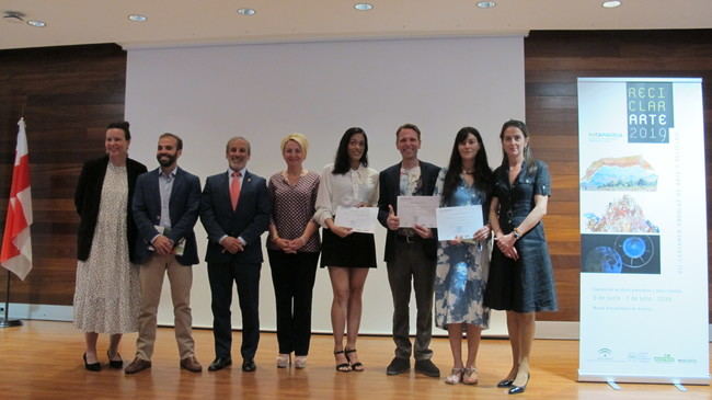 Vera en la entrega de los premios Reciclar Arte 2019