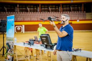 Exhibición de drones en Roquetas de Mar