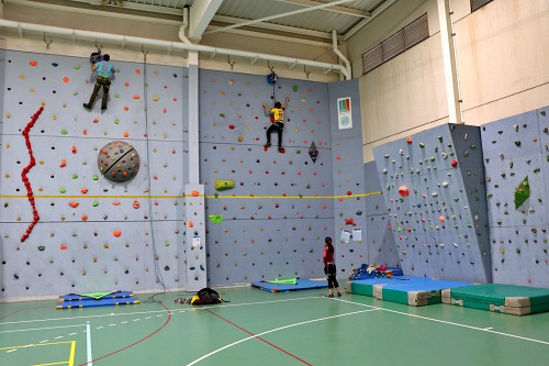 UAL Deportes potencia la práctica de la escalada con ‘autoaseguramiento’ en su rocódromo