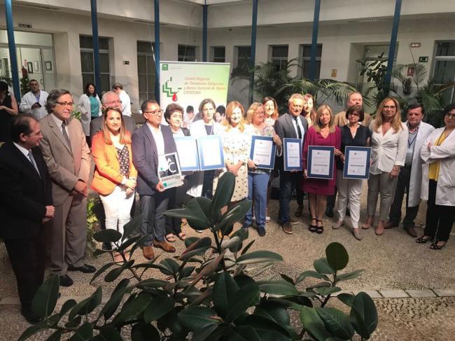 El Centro de Transfusiones de Almería recibe el certificado de la Agencia de Calidad Sanitaria de Andalucía