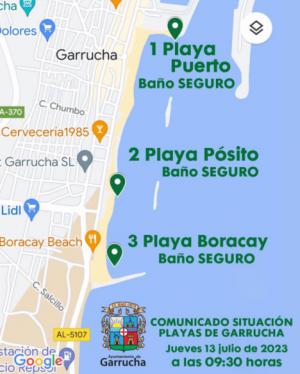 Ya puedes volver a bañarte en las playas de Garrucha