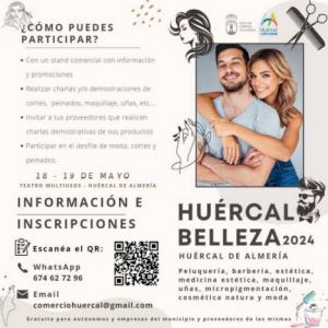 Feria de belleza en Huércal promueve empresas locales