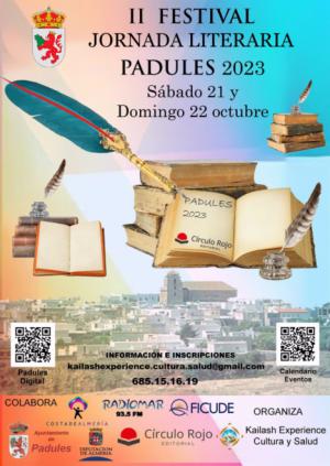 Diputación acerca la cultura con el II Festival Jornada Literaria de Padules 2023