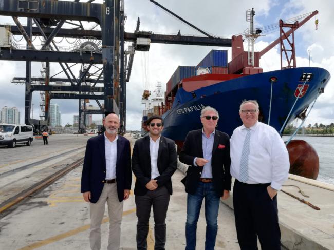 Caicedo visita el Puerto de Miami, el más importante del mundo en cruceros