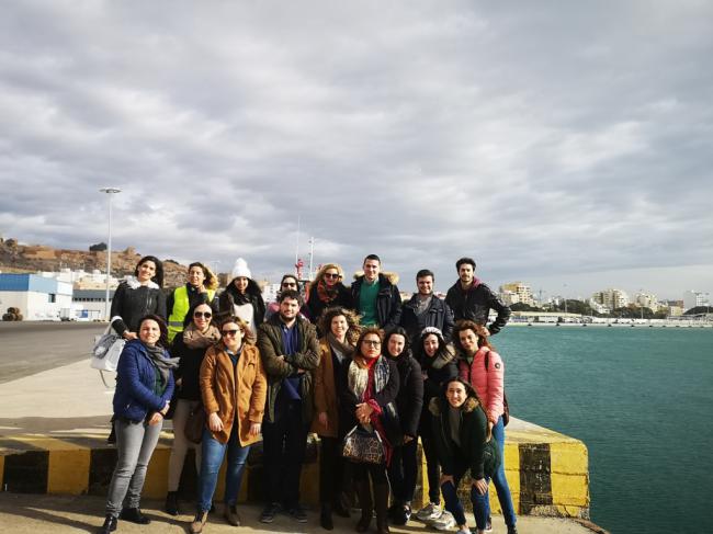 Alumnos del ‘Juan Rubio Ortiz’ de Macael han visitado el Puerto de Almería