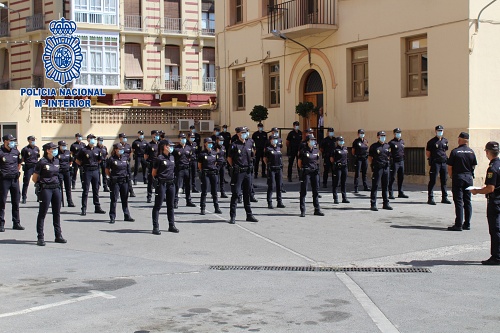 La Policía Nacional incorpora 50 policías-alumnos en prácticas en Almería