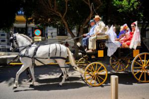 Caballos y carruajes llenan el Paseo hasta el próximo sábado