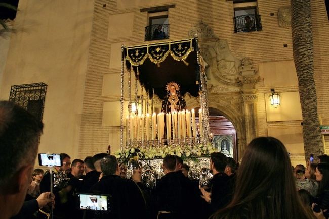 La Virgen de Los Dolores protagonista del Jueves Santo en el municipio de Albox