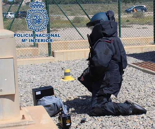 La Policía Nacional en Almería ha realizado dos simulacros en una infraestructura crítica