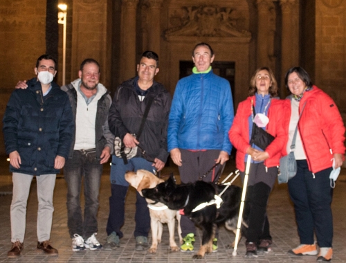 Un grupo de invidentes inicia el Camino de Santiago desde Almería con la Asociación Jacobea