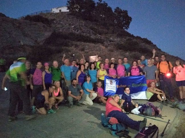 Luna llena senderista entre Uleila del Campo y Benizalón por Monteagud