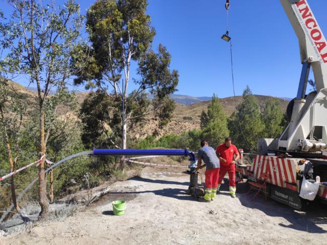 Diputación garantiza el agua potable en Alcolea con un Sondeo en Lucainena