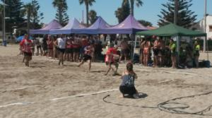 El III Circuito Provincial de Rugby Playa se despide en Roquetas de Mar