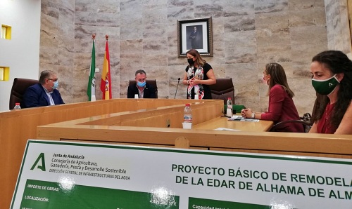 En licitación la EDAR de Alhama de Almería anunciada por la consejera Crespo