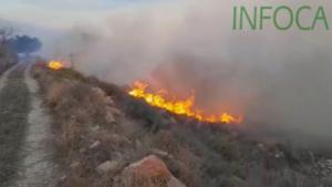 Incendio forestal en Cortijada del Chive de Arriba de Lubrín