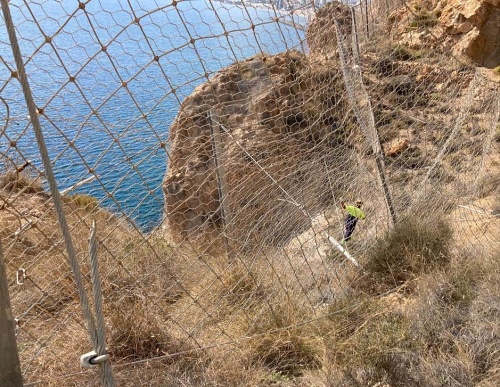 Empiezan las obras en el Cañarete dos meses y medio después del desprendimiento