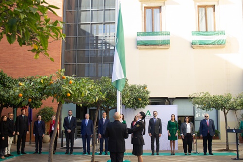 La Junta ensalza el Día de la Bandera de Andalucía poniendo en valor los símbolos andaluces