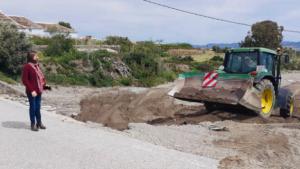 Obras de urgencia en Huércal Overa por los efectos de las lluvias del fin de semana