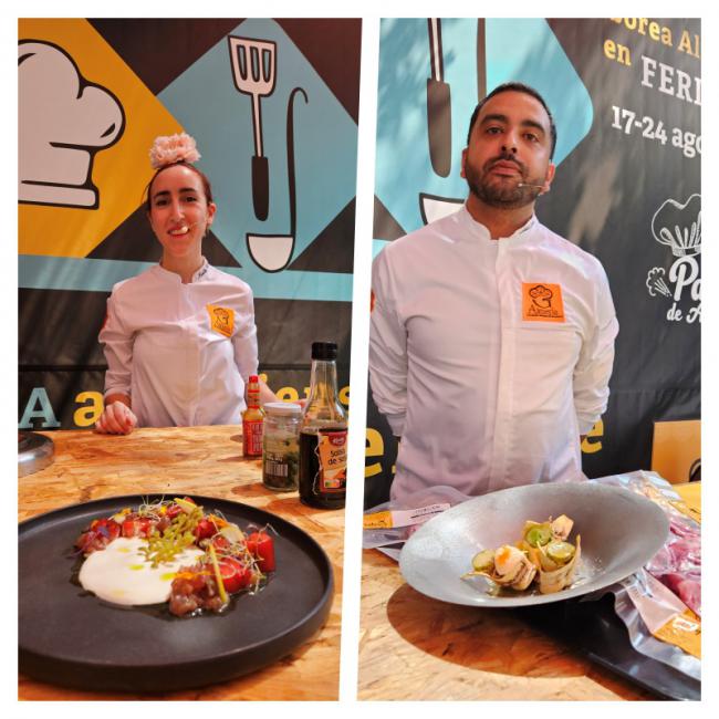 Luis Arango y Noelia Carrión dan sabor al Encuentro Gastronómico Almeriense