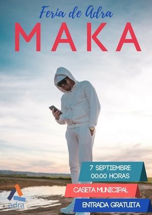 Maka ofrece un concierto el 7 de septiembre en la Caseta de Adra