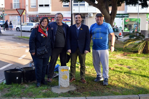 Nuevos monolitos señalizarán el Camino Mozárabe a Santiago de Compostela