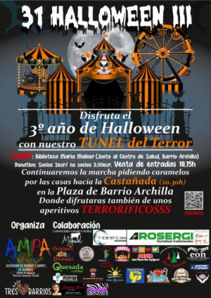 Vuelve El Túnel Del Terror Al Barrio Archilla-Cañada Sebastiana En Halloween