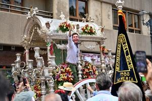 La alcaldesa acude a la Misa de Romeros de la Hermandad del Rocío de Almería