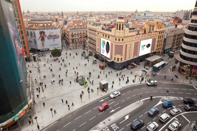 La Capitalidad Gastronómica de Almería en las pantallas digitales de Plaza Callao y Gran Vía