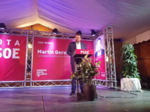 Lleno del veratense Martín Gerez como candidato a la Alcaldía por el PSOE