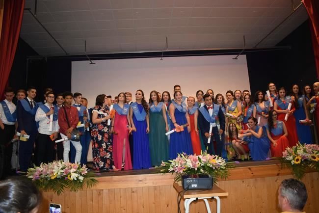 Puesta de Bandas fin de curso de los alumnos del Instituto de San Isidro de Níjar