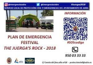 Códigos QR para informar del plan de autoprotección del Juergas Rock