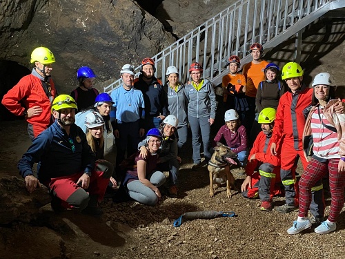 Simulacro de rescate de Protección Civil en la Geoda de Pulpí