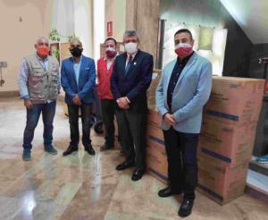 La Subdelegación reparte entre ayuntamientos, Diputación y entidades sociales 230.000 mascarillas