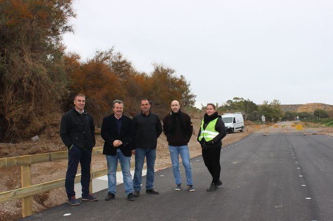 Terminadas las obras en vía urbana junto a la Playa de las Palmeras de Pulpí