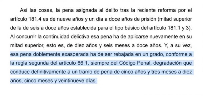 Le rebajan la pena por violar a la hija de su expareja por la Ley del solo sí es sí