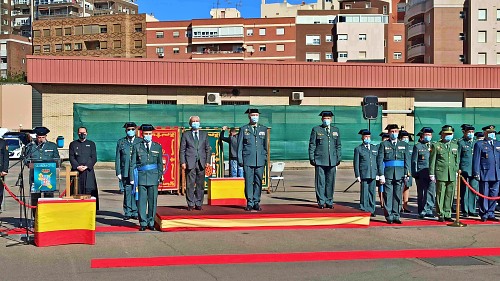 Toma de posesión del coronel Montero Llácer como jefe de la Comandancia en Almería