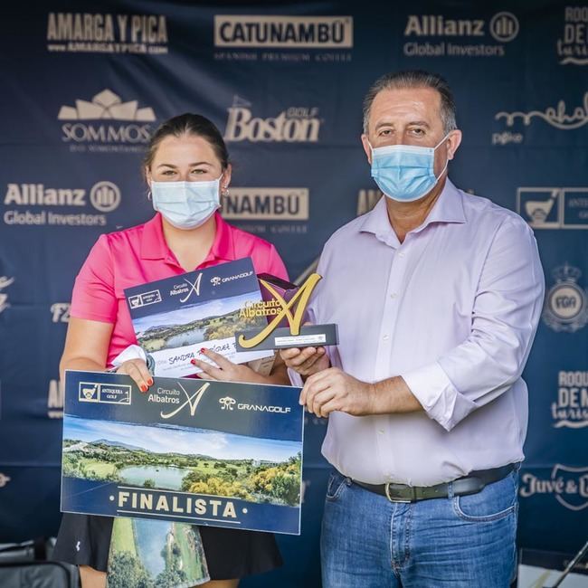 José Manuel Berenguel, Hans Pieren y Sandra Rodríguez, campeones de la prueba del Circuito de Golf Albatros