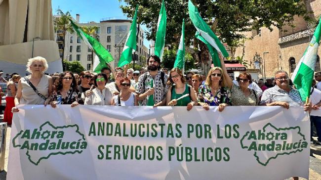 “Ahora Andalucía” se une a las manifestaciones en defensa de los servicios públicos