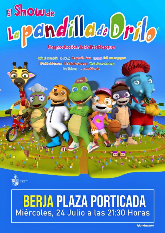 Berja recibirá el show infantil de ‘La Pandilla de Drilo’