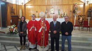 El obispo de Almería celebra San Blas en el municipio de Sierro