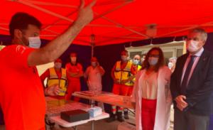 El 061 prueba en Huércal Overa el plan de emergencias sanitarias