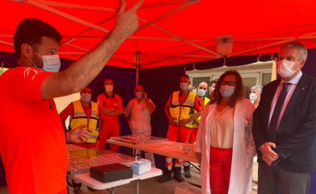 El 061 prueba en Huércal Overa el plan de emergencias sanitarias