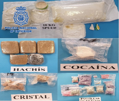 Desmantelado un laboratorio con 10 kilos de speed y más de 2.000 pastillas de éxtasis