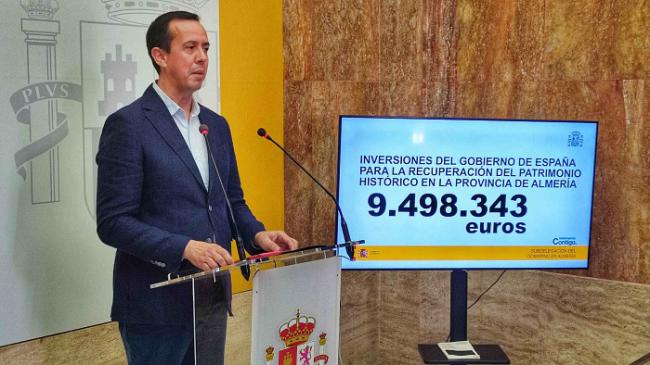 El Gobierno invierte 9,5 millones de euros en el patrimonio almeriense con el 1,5% Cultural